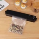 Домашний вакууматор для продуктов Vacuum Sealer Кухонный вакуумный упаковщик, Вакуматор, Вакууматор для еды, Black - изображение 10