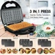 Мультимейкер 3 В 1 KINGBERG KB-2046 MULTIGRILL 800W Бутербродница , Гриль, Вафельница со съемними формами - изображение 2