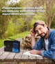 Радіоприймач, портативне радіо на батарейках, FM радіо GOLON Чорно-синій - изображение 2