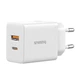 Сетевое зарядное устройство Baseus Cube Fast Charger C+U 30W EU Moon White - изображение 5