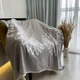 Плед SoundSleep Wings бавовняний 140х200 см сірий (653590756101) - зображення 4