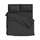 Комплект постельного белья SoundSleep Silken сатин-страйп Полуторный 160х215 см черный (2800004482202) - изображение 1