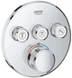 Зовнішня частина термостатичного змішувача Grohe Grohtherm SmartControl 29121000 на 3 виходи - изображение 1