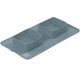 Складная миска WAUDOG Silicone, серая, 385х230х50 мм (508011) - изображение 1