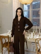 Жіночий вязаний костюм Sante Larionoff 42-46 коричневий (Sante_brown) - зображення 3