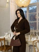 Жіночий вязаний костюм Sante Larionoff 42-46 коричневий (Sante_brown) - зображення 5
