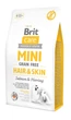 Корм сухий Brit Care Безкоштовні Mini Hair & Skin Salmon & Herring лосось та оселедець для дорослих собак дрібних порід з довгою вовною 2кг арт.170782/520220 - зображення 1