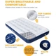 Килимок надувний KingCamp PumpAir Bed Twin (1026-KM3606_BLUE/BEIGE) - зображення 2