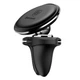 Магнитный автомобильный держатель телефона Baseus Magnetic Air Vent Car Mount with Cable Clip Black - изображение 1