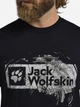 Футболка хлопковая длинная мужская Jack Wolfskin Brand T M A64116-T0298 2XL Темно-синяя (4064886461566) - изображение 4