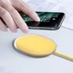 Беспроводное зарядное устройство Baseus Jelly Qi 15W для наушников и телефона + кабель USB Yellow (WXGD-0Y) - изображение 1