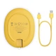 Беспроводное зарядное устройство Baseus Jelly Qi 15W для наушников и телефона + кабель USB Yellow (WXGD-0Y) - изображение 6