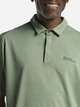 Поло длинное мужское Jack Wolfskin Delgami Polo M 1809801-4029 M Зеленое (4064886431057) - изображение 4