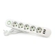 Сетевой фильтр Voltronic F05U-White 1,5 м, 5 розеток, 10А - изображение 1