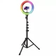 Светодиодное кольцо Proove Halo 10” с RGB-подсветкой, штативом 1.6м и пультом управления PLRL10100401 - изображение 1