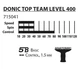 Набор для настольного тенниса Donic Schildkröt Top Team 400 Сет (2 ракетки, 3 мячика, чехол) - изображение 5