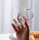 Кружка прозрачная Роза 3D - изображение 2