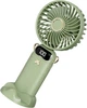 Портативный ручной настольный mini Fan вентилятор с аккумулятором и зарядкой от USB МЯТНЫЙ ЦВЕТ - изображение 2