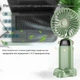 Портативный ручной настольный mini Fan вентилятор с аккумулятором и зарядкой от USB МЯТНЫЙ ЦВЕТ - изображение 8