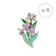 Значок (пин) BROCHE брошь бижутерия Цветы Ирисы фиолетовый BRGV114802 - изображение 1