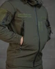 Тактический костюм софтшелл Bandit Олива водонепроницаемый с манжетами на резинках и липучками под шевроны XXL - изображение 4