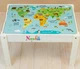 Съемное игровое поле одностороннее на крышку световой песочницы Noofik Baby Ok Карта мира (NF0117ks) - изображение 1
