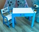Дитячий світловий стіл зі стільцем Noofik BABY OK Комплектація зі стільницею з кишенею синій (NF0019s) - зображення 3