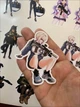 Набір вологостійких стікерів 10шт Anime military 4 наклейки на авто, мото, ноутбук - изображение 2