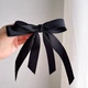 Бант для волосся на заколці шпилька Honey Fashion Accessories чорний (12-299) - зображення 1