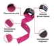 Лямки для тяги Power System PS-3420 G-Power Straps Pink (PS-3420_Pink) - изображение 4