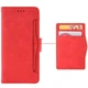 Чохол-книжка з кишеньками Deexe Wallet Stand для ZTE Nubia V70 Max - Red - зображення 2