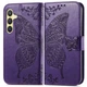 Чехол-книжка с рисунком UniCase Butterfly Pattern для Samsung Galaxy S25 (S931) - Dark Purple - изображение 2