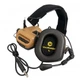 Тактические активные наушники EARMOR M32H с микрофоном с шумоподавлением для стрельбы баллистические койот - изображение 2