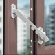 Детский ограничитель - защелка на окно / дверь Safety latch замок блокиратор с защитным механизмом и регулятором наклона, белый (100540805) - изображение 2