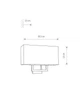 Бра Nowodvorski 9304 хромоване з абажуром Hotel E27 2x60W - изображение 2