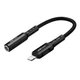 Кабель перехідник для навушників ACEFAST C1-05 Lightning to AUX 3.5mm алюмінієвий headphones adapter cable Black (AFC1-05B) - зображення 1