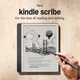 Электронная книга Amazon Kindle Scribe 1st Gen 2024 Tungsten, 64GB, дисплей 10.2 E Ink Carta 2480?1860, 300 dpi, антибликовое покрытие, подсветка, емкостный сенсор, металлический корпус, поддержка аудио, Wi-Fi/Bluetooth, USB-C, стилус - изображение 2