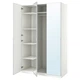 Шкафы с зеркальной дверью 150х60х236 см PAX/AHEIM IKEA 494.297.50 белый/зеркало - изображение 1