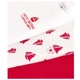 Набор хлопковых боди Petit Bateau с короткими рукавами белый с красным 3 шт (12м/74 см) - изображение 3