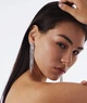 Сережки Довгі вечірні у стразах Fashion jewelry Срібні - зображення 7