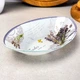 Скляний салатник-човник 19.5 см Лаванда - зображення 1