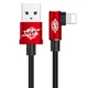 Кабель USB Baseus MVP Elbow CALMVP, Lightning, 1.5A, 2m, Красный - изображение 1