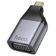 Адаптер перехідник Hoco UA34 Type-C to VGA metal grey - зображення 1