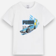 Дитяча футболка для хлопчика Puma x Hot Wheels Graphic Tee 63006902 110 см Біла (4067983567926) - зображення 1