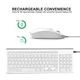 Бездротова клавіатура та миша JOYACCESS USB із цифровою клавіатурою, сумісна з iMac Mac, ноутбук, планшет, комп’ютер Windows - изображение 2