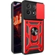 Чехол Fiji Camera Defence для Poco X6 Pro 5G бампер с защитой камеры и подставкой Red - изображение 1