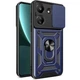 Чехол Fiji Camera Defence для Xiaomi Redmi 13C бампер с защитой камеры и подставкой Dark Blue - изображение 1
