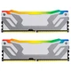 Модуль пам'яті для комп'ютера DDR5 48GB (2x24GB) 8400 MHz Renegade RGB White/Silver Kingston Fury (ex.HyperX) (KF584CU40RWAK2-48) - изображение 2
