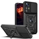Чехол Fiji Camera Defence для Xiaomi 12 Lite бампер с защитой камеры и подставкой Black - изображение 1