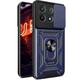 Чехол Fiji Camera Defence для Poco X6 Pro 5G бампер с защитой камеры и подставкой Dark Blue - изображение 1